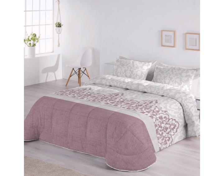 Edredón  Sharon Reversible Fundeco malva