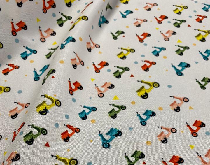 Tela Stretch vespa multicolor