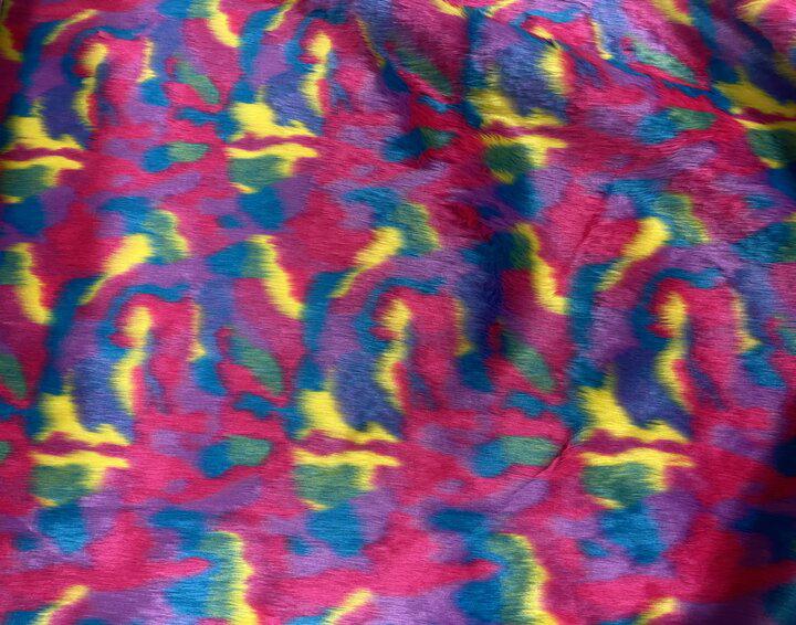 Tejidos pelo corto multicolor