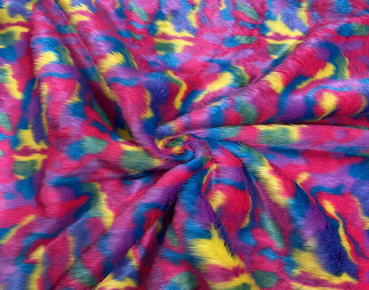 Tejidos pelo corto multicolor