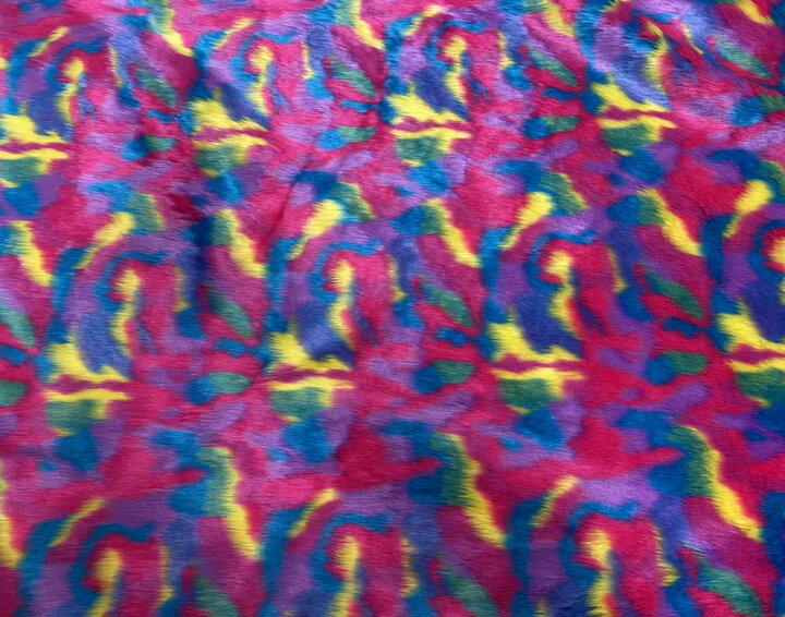 Tejidos pelo corto multicolor