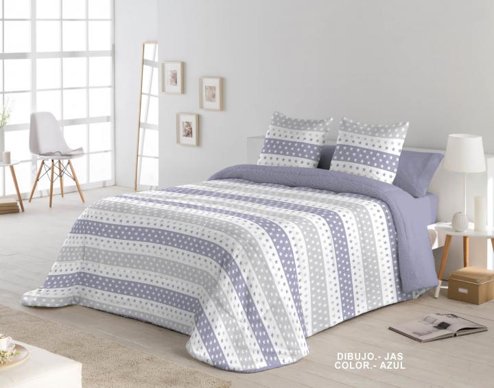 comforter sherpa azul