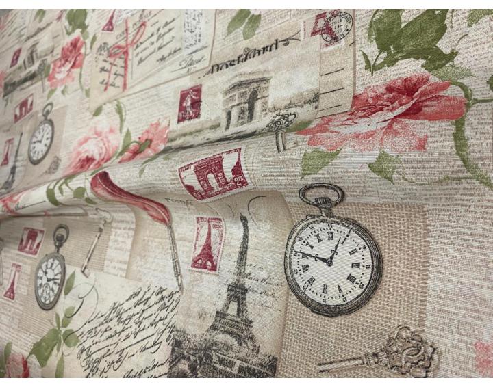 Loneta con estampado vintage
