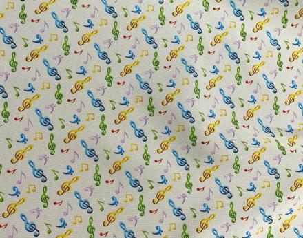Tela Stretch notas musicales