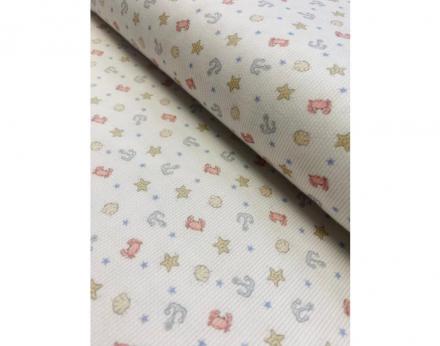 Pique canutillo estampado marinero