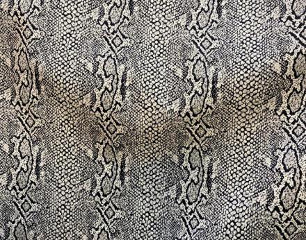Crep elástico Jacquard  estampado serpiente