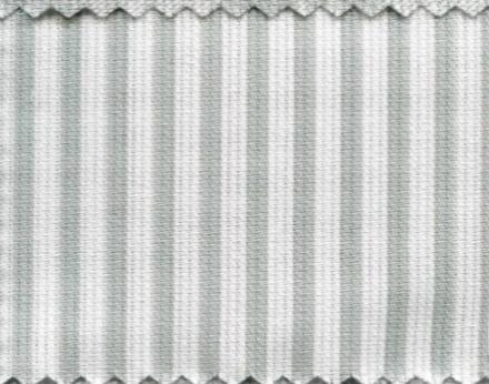Tela Piqué rayas gris y blanco